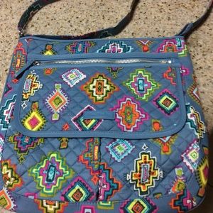 Vera Bradley Cross Body Geo Colorful Zip Bag